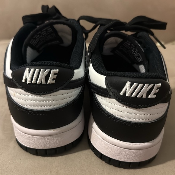 Nike Dunk Low basketball Black and White Sneakers women’s sz 9 panda - Picture 4 of 11